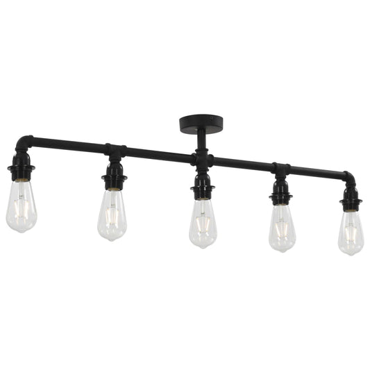 Ceiling Lamp Black 5 x E27 Bulbs Ceiling Lamp Black 5 x E27 Bulbs