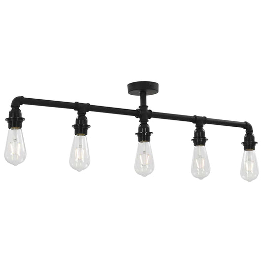 281629 vidaXL Ceiling Lamp Black 5 x E27 Bulbs 281629 vidaXL Ceiling Lamp Black 5 x E27 Bulbs
