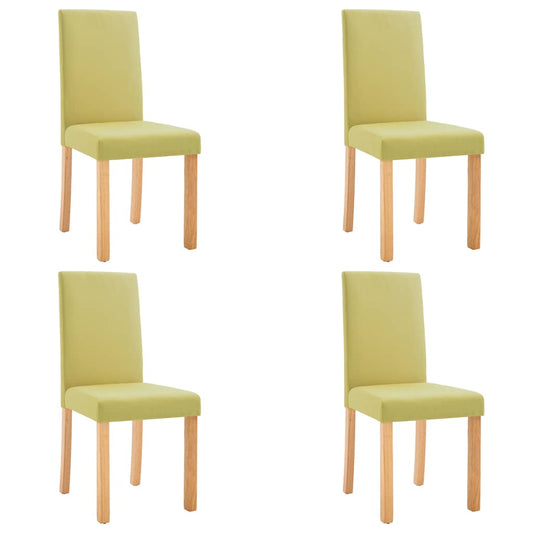 Dining Chairs 4 pcs Green Fabric Dining Chairs 4 pcs Green Fabric