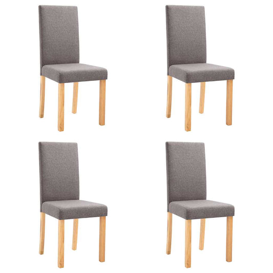 Dining Chairs 4 pcs Taupe Fabric Dining Chairs 4 pcs Taupe Fabric