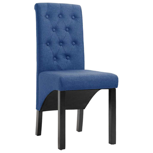 Dining Chairs 2 pcs Blue Fabric Dining Chairs 2 pcs Blue Fabric