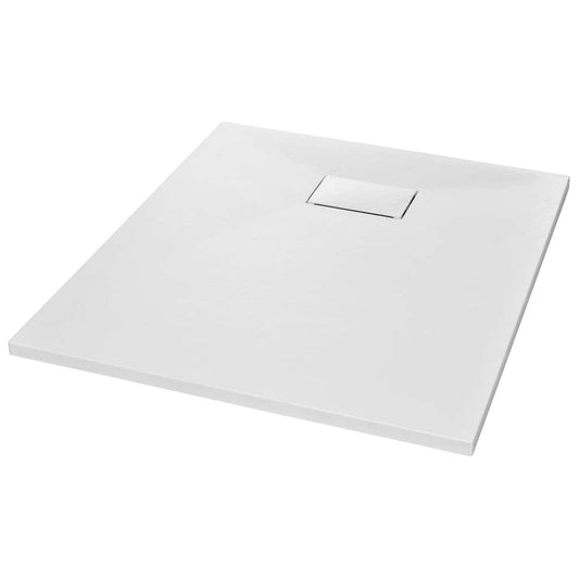 144768 vidaXL Shower Base Tray SMC White 90x70 cm 144768 vidaXL Shower Base Tray SMC White 90x70 cm