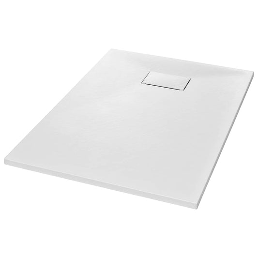 144771 vidaXL Shower Base Tray SMC White 100x70 cm 144771 vidaXL Shower Base Tray SMC White 100x70 cm