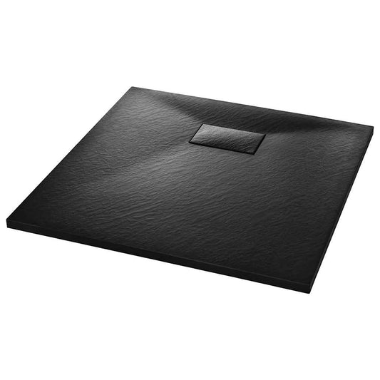 144779 vidaXL Shower Base Tray SMC Black 90x90 cm 144779 vidaXL Shower Base Tray SMC Black 90x90 cm