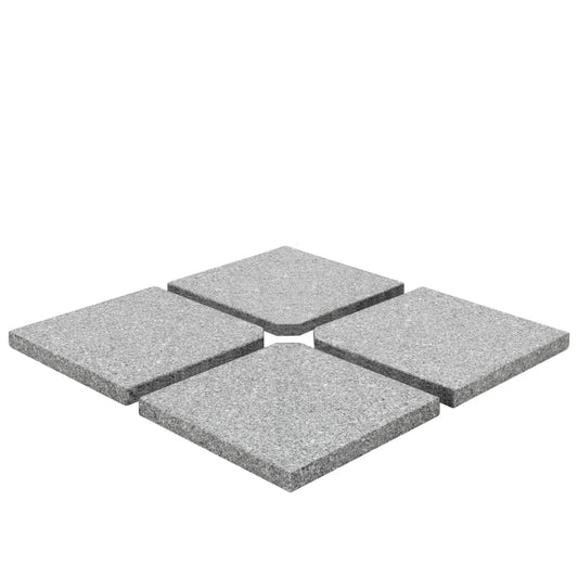 Umbrella Weight Plates 4 pcs Grey Granite Square 100 kg Umbrella Weight Plates 4 pcs Grey Granite Square 100 kg