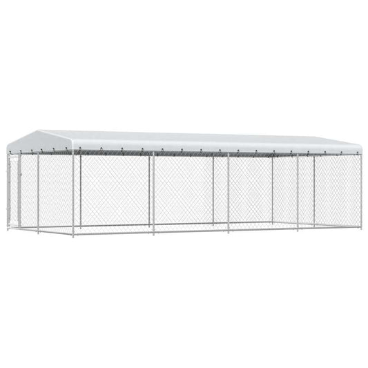 Outdoor Dog Kennel with Roof 7.6x3.8x2.3 m Outdoor Dog Kennel with Roof 7.6x3.8x2.3 m