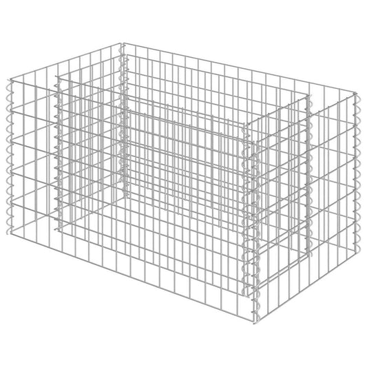 Gabion Raised Bed | Silver | Galvanised Steel | Medium | Durable Gabion Raised Bed | Silver | Galvanised Steel | Medium | Durable