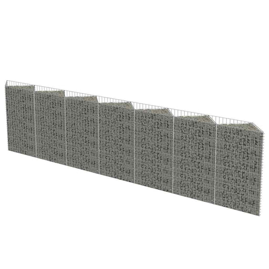 143571 vidaXL Gabion Wall Galvanised Steel 450x30x100 cm 143571 vidaXL Gabion Wall Galvanised Steel 450x30x100 cm