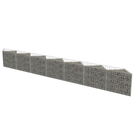143572 vidaXL Gabion Wall Galvanised Steel 450x30x50 cm 143572 vidaXL Gabion Wall Galvanised Steel 450x30x50 cm