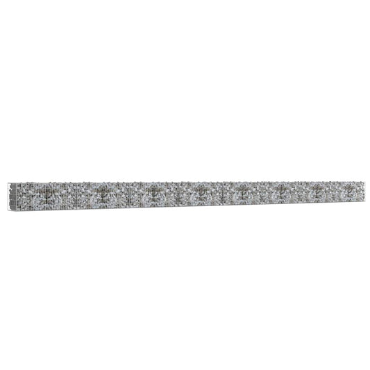 143587 vidaXL Gabion Wall with Covers Galvanised Steel 900x50x50 cm 143587 vidaXL Gabion Wall with Covers Galvanised Steel 900x50x50 cm