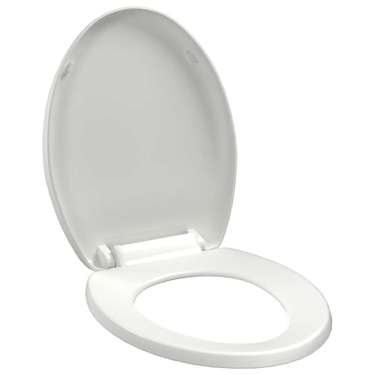 Soft-close Toilet Seat with Quick-release Design White Soft-close Toilet Seat with Quick-release Design White