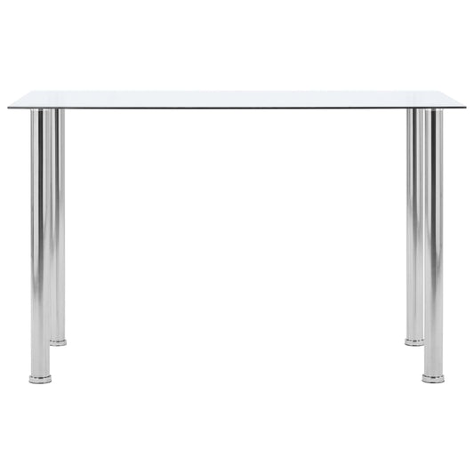 Dining Table Transparent 120x60x75 cm Tempered Glass Dining Table Transparent 120x60x75 cm Tempered Glass