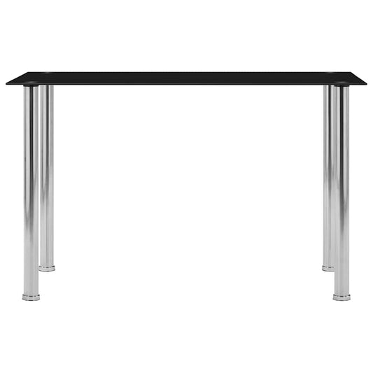 281852 vidaXL Dining Table Black 120x60x75 cm Tempered Glass 281852 vidaXL Dining Table Black 120x60x75 cm Tempered Glass
