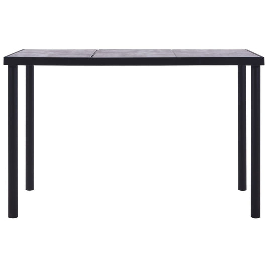 281859 vidaXL Dining Table Black and Concrete Grey 160x80x75 cm MDF 281859 vidaXL Dining Table Black and Concrete Grey 160x80x75 cm MDF
