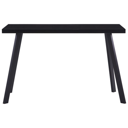 Dining Table Black 120x60x75 cm Tempered Glass Dining Table Black 120x60x75 cm Tempered Glass
