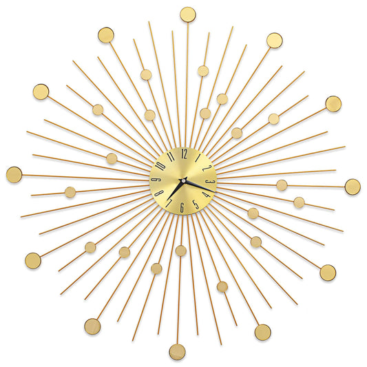 Wall Clock Metal 70 cm Golden Wall Clock Metal 70 cm Golden