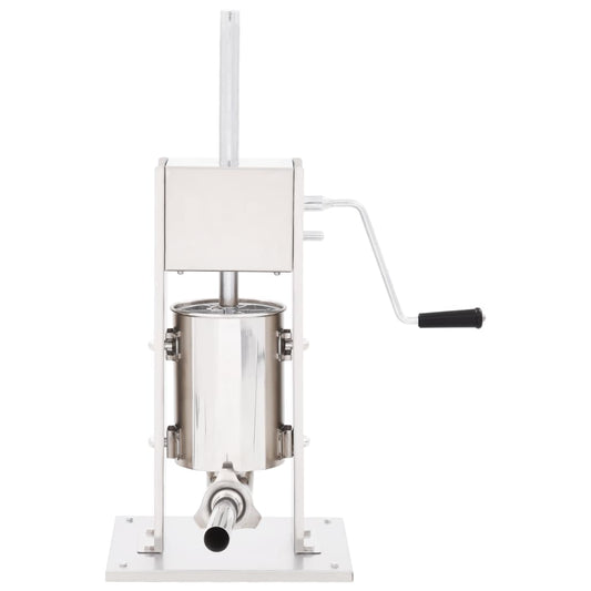 Manual Sausage Stuffer Silver 3 L Stainless Steel Manual Sausage Stuffer Silver 3 L Stainless Steel