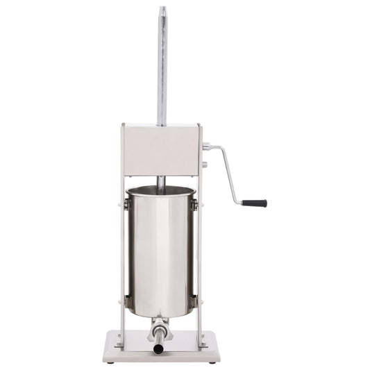 Manual Sausage Stuffer Silver 15 L Stainless Steel Manual Sausage Stuffer Silver 15 L Stainless Steel