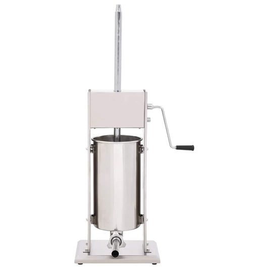 Manual Sausage Stuffer Silver 15 L Stainless Steel Manual Sausage Stuffer Silver 15 L Stainless Steel
