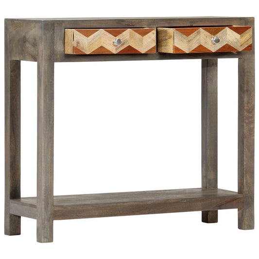Console Table Grey 86x30x76 cm Solid Mango Wood Console Table Grey 86x30x76 cm Solid Mango Wood