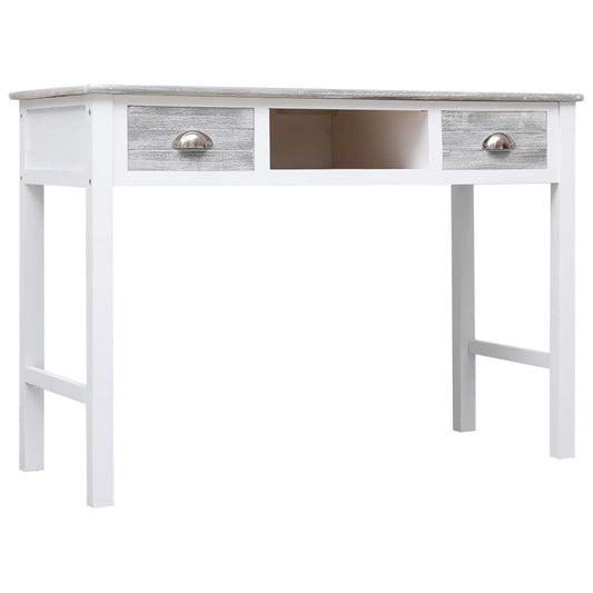 284153 vidaXL Writing Desk Grey 110x45x76 cm Wood 284153 vidaXL Writing Desk Grey 110x45x76 cm Wood