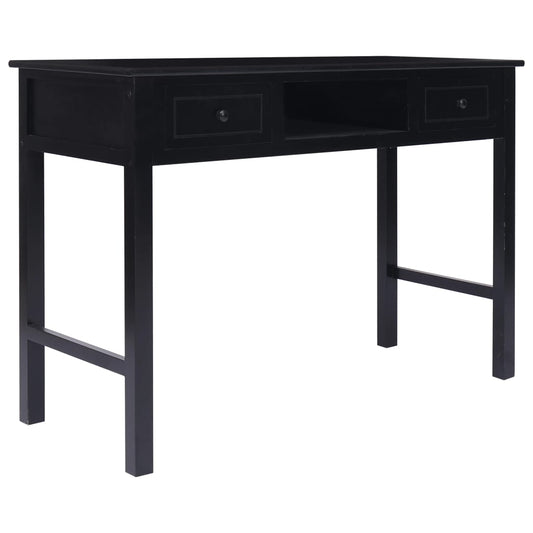 Writing Desk Black 110x45x76 cm Wood Writing Desk Black 110x45x76 cm Wood