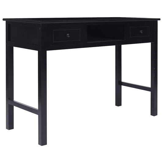 284158 vidaXL Writing Desk Black 110x45x76 cm Wood 284158 vidaXL Writing Desk Black 110x45x76 cm Wood