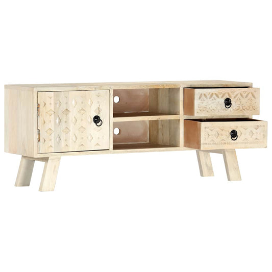 282869 vidaXL TV Cabinet 110x30x44 cm Solid Mango Wood 282869 vidaXL TV Cabinet 110x30x44 cm Solid Mango Wood