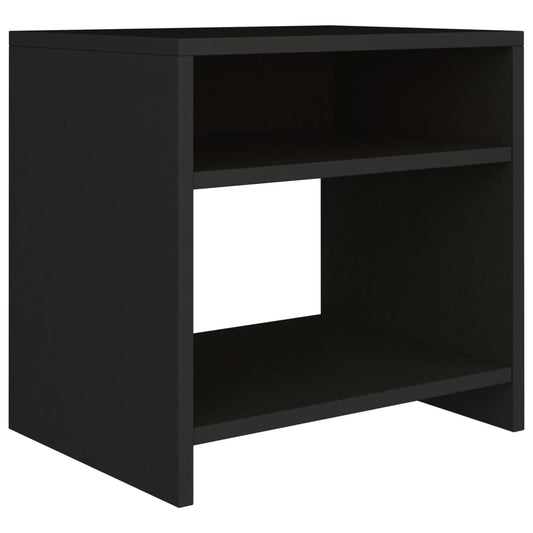 Bedside Cabinet Black 40x30x40 cm Engineered Wood Bedside Cabinet Black 40x30x40 cm Engineered Wood