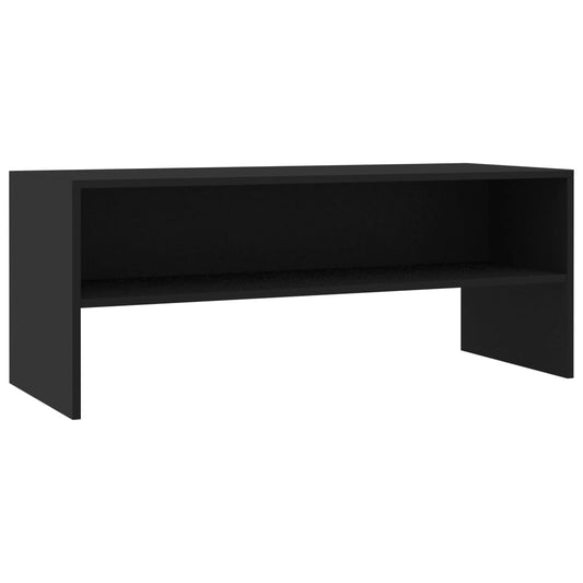 TV Cabinet Black 100x40x40 cm Engineered Wood TV Cabinet Black 100x40x40 cm Engineered Wood