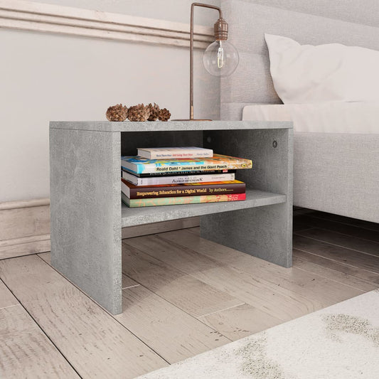 Bedside Cabinets 2 pcs Concrete Grey 40x30x30 cm Engineered Wood Bedside Cabinets 2 pcs Concrete Grey 40x30x30 cm Engineered Wood