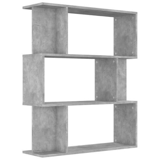 Book Cabinet/Room Divider Concrete Grey 80x24x96 cm Engineered Wood Book Cabinet/Room Divider Concrete Grey 80x24x96 cm Engineered Wood