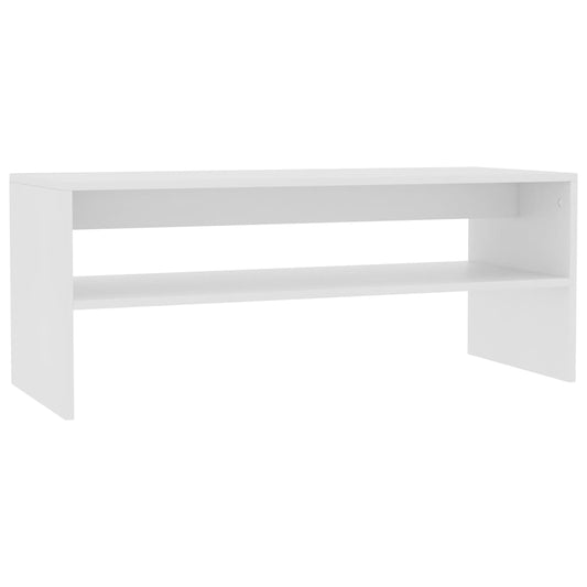 800126 vidaXL Coffee Table White 100x40x40 cm Engineered Wood 800126 vidaXL Coffee Table White 100x40x40 cm Engineered Wood