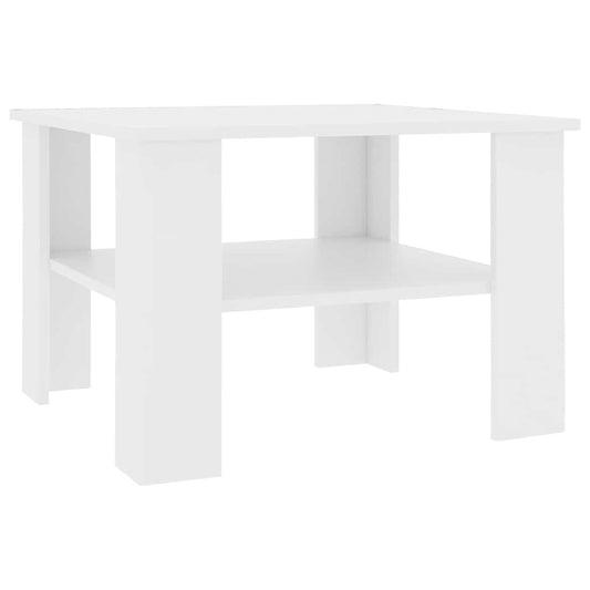 Coffee Table White 60x60x42 cm Engineered Wood Coffee Table White 60x60x42 cm Engineered Wood