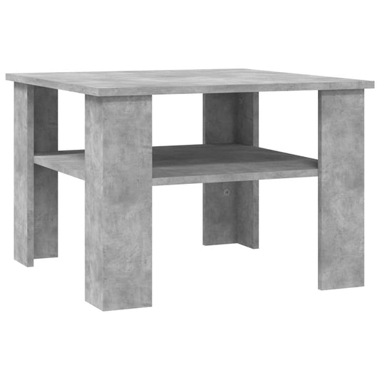 Coffee Table Concrete Grey 60x60x42 cm Engineered Wood Coffee Table Concrete Grey 60x60x42 cm Engineered Wood