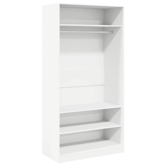 Wardrobe | White | Engineered Wood | Compact | Wardrobe | Rectangular Wardrobe | White | Engineered Wood | Compact | Wardrobe | Rectangular