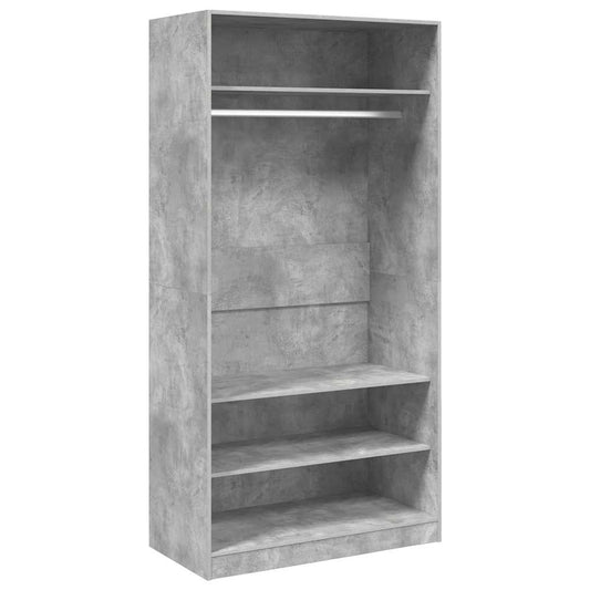 Wardrobe | Concrete Grey | Engineered Wood | Large | Wardrobe Wardrobe | Concrete Grey | Engineered Wood | Large | Wardrobe