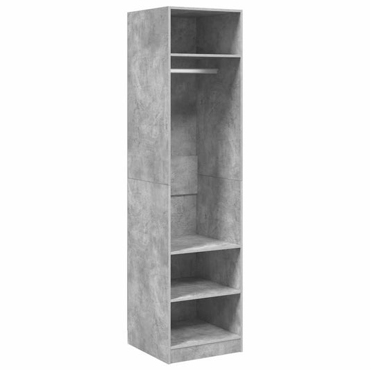 800238 vidaXL Wardrobe Concrete Grey 50x50x200 cm Engineered Wood 800238 vidaXL Wardrobe Concrete Grey 50x50x200 cm Engineered Wood