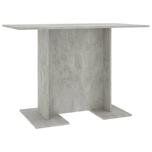 800247 vidaXL Dining Table Concrete Grey 110x60x75 cm Engineered Wood 800247 vidaXL Dining Table Concrete Grey 110x60x75 cm Engineered Wood