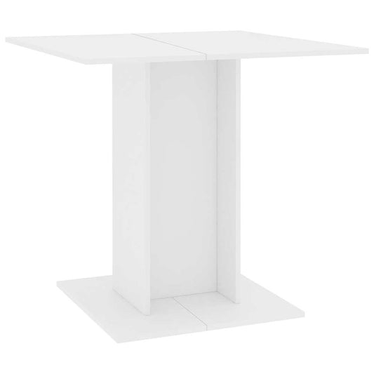 800252 vidaXL Dining Table White 80x80x75 cm Engineered Wood 800252 vidaXL Dining Table White 80x80x75 cm Engineered Wood