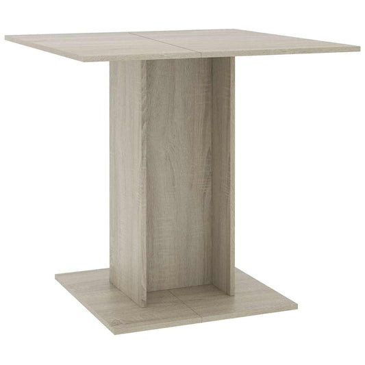 Dining Table Sonoma Oak 80x80x75 cm Engineered Wood Dining Table Sonoma Oak 80x80x75 cm Engineered Wood