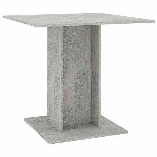 800256 vidaXL Dining Table Concrete Grey 80x80x75 cm Engineered Wood 800256 vidaXL Dining Table Concrete Grey 80x80x75 cm Engineered Wood