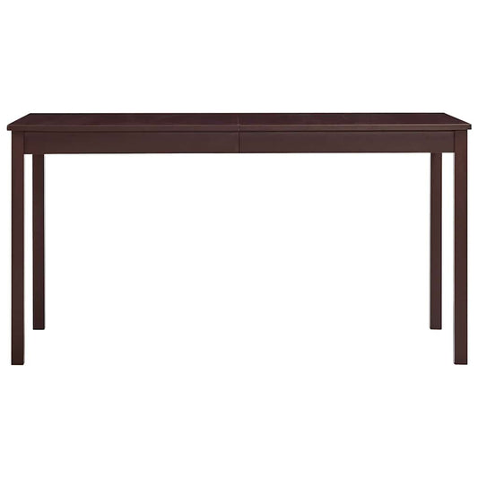 283401 vidaXL Dining Table Dark Brown 140x70x73 cm Pinewood 283401 vidaXL Dining Table Dark Brown 140x70x73 cm Pinewood