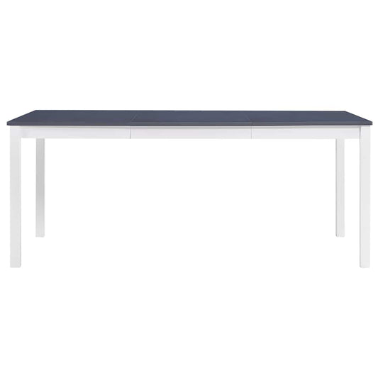 283406 vidaXL Dining Table White and Grey 180x90x73 cm Pinewood 283406 vidaXL Dining Table White and Grey 180x90x73 cm Pinewood