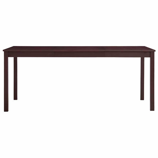 283407 vidaXL Dining Table Dark Brown 180x90x73 cm Pinewood 283407 vidaXL Dining Table Dark Brown 180x90x73 cm Pinewood