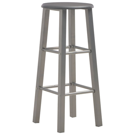 Bar Stools 2 pcs Anthracite MDF Bar Stools 2 pcs Anthracite MDF