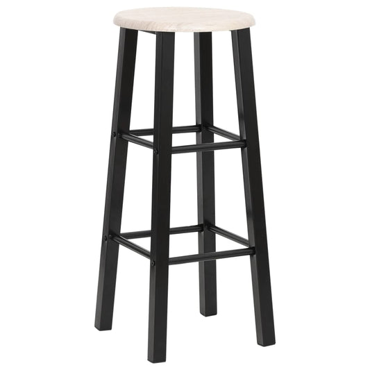Bar Stools 2 pcs Black MDF Bar Stools 2 pcs Black MDF