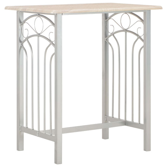 3 Piece Bar Set Wood and Steel 3 Piece Bar Set Wood and Steel