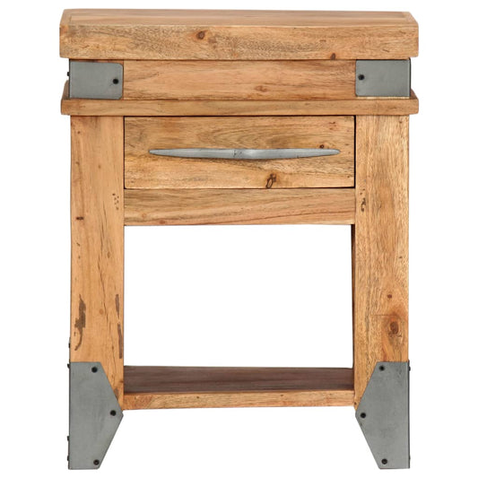 Bedside Cabinet | Natural Wood | Solid Acacia wood | 40 x 30 x 51 cm Bedside Cabinet | Natural Wood | Solid Acacia wood | 40 x 30 x 51 cm