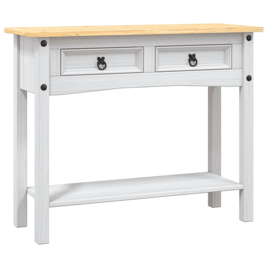 Console Table Mexican Pine Corona Range White 90x34.5x73 cm Console Table Mexican Pine Corona Range White 90x34.5x73 cm
